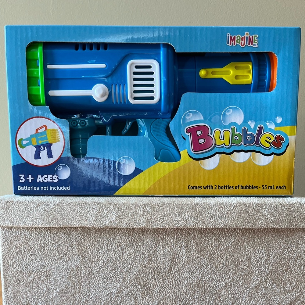 Blue Bubble Gun for Kids